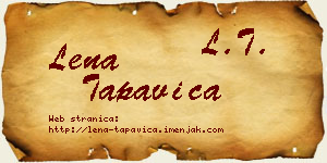 Lena Tapavica vizit kartica